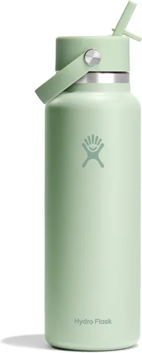 Vista 46 de Hydro Flask Botella de agua – Acero inoxidable aislado – Tapa flexible con popote de boca ancha, antiderrames, a prueba de fugas y recargable