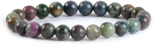 Vista 76 de Justinstones Gem - Pulsera elástica de cuentas redondas de piedras semipreciosas de 8 mm, unisex, de 17.78 cm Turmalina negra de grado A