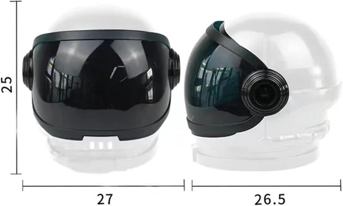 Vista 7 de Casco de astronauta aeroespacial Futuro Ciencia Ficción Cosplay