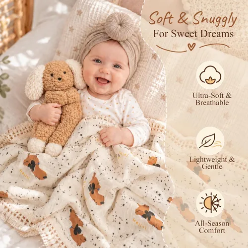 Vista 6 de Cesta de regalos para bebé, bebé recién nacido y regalo para padres nuevos