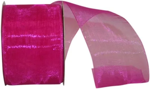 Vista 75 de Reliant Ribbon 25621-053-09C Cinta transparente de gasa, 1-1/2 pulgadas x 100 yardas, azul