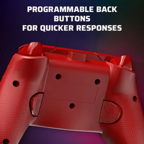 Vista 8 de PDP Afterglow Wave Wired Controller Red For Xbox Series XS, Xbox One & Windows 1011