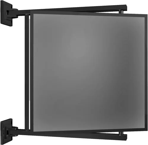 Vista 8 de BRIXWELL Pivot-N-Vue - Espejo rectangular con doble bisagra, acabado negro Negro mate
