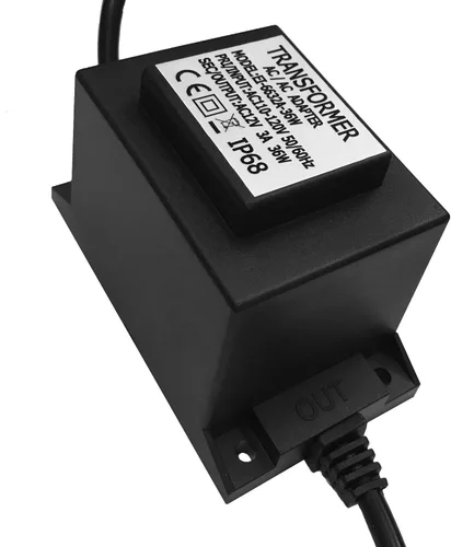Vista 3 de Transformador de CA impermeable de 12 V 3 A, 36 W, fuente de alimentación LED de 110 V-120 V a 12 V CA, convertidor de voltaje, controlador LED