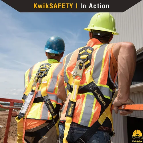 Vista 6 de KwikSafety - Charlotte, NC - Rattler [2 Pack] Amortiguador interno de choque de una pierna de 6 pies Cordón de seguridad OSHA ANSI Equipo