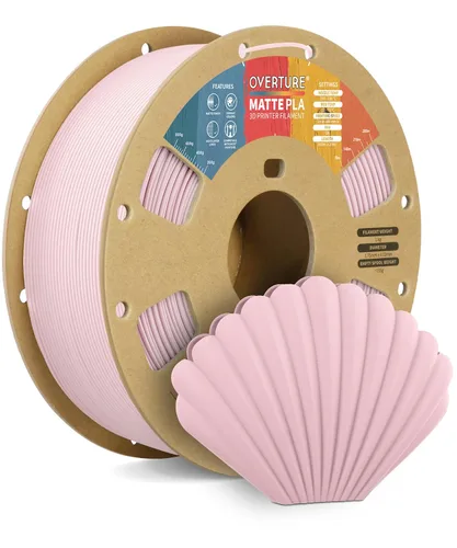 Vista 12 de OVERTURE - Filamento de fibra de carbono PLA para impresora 3D de 1.75 mm, carrete de cartón PLA de 2.2 libras, precisión dimensional +/- 0.02 mm