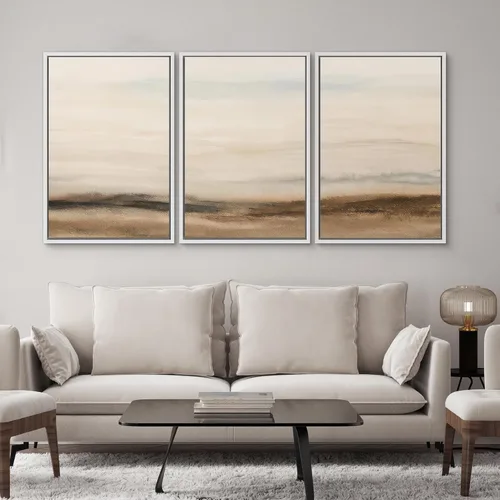 Vista 215 de SIGNWIN Lienzo enmarcado para pared, juego de arte de collage de hojas transparentes en blanco y negro, ilustraciones de naturaleza silvestre, arte