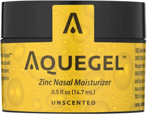 Vista 7 de Aquegel Hidratante nasal + zinc, alivio de la humedad nasal de 12 horas, gel de nariz a base de agua, hidratante nasal para terapia de oxígeno
