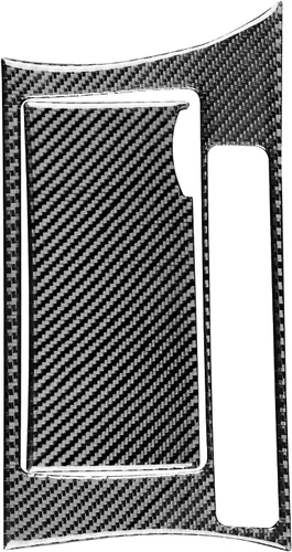 Vista 3 de 1 unid etiqueta de fibra de carbono interior freno de mano envolvente panel cubierta ajuste sin interruptor de calefacción de asiento compatible
