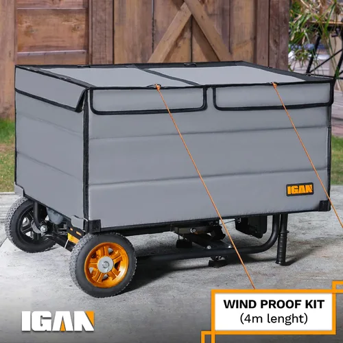 Vista 7 de IGAN - Cubiertas protectoras para generador en funcionamiento Pro-Max para la mayoría de generadores de 3500 a 12000 W - Cubiertas para generadores