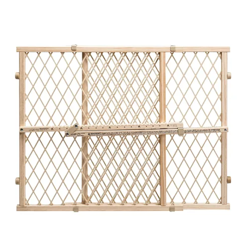 Vista 10 de Posición y bloqueo Puerta ajustable de madera para bebés (colección de granja)