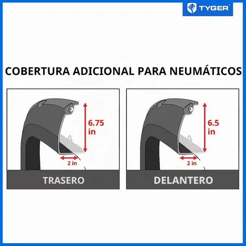 Vista 7 de Tyger Auto Fender Flare compatible con Ford F-150 2004-2008 (excluye Heritage); Lincoln Mark LT Fleetside 2006-2008, estilo remachado de pernos