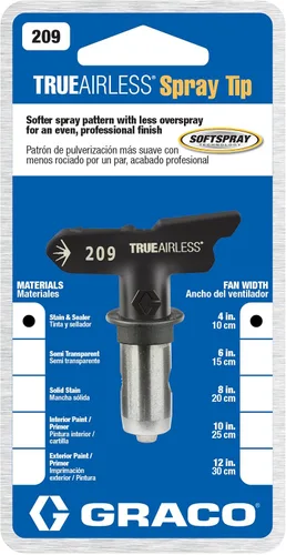 Vista 3 de Graco TRU209 TrueAirless 209 - Punta de pulverización, color negro, plateado