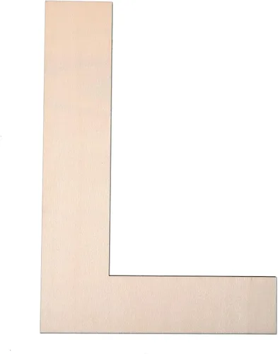 Vista 24 de Letra A de madera de 12 pulgadas, letra A de 1/4 de pulgada de grosor, grande de madera sin terminar para manualidades, decoración de pared del hogar