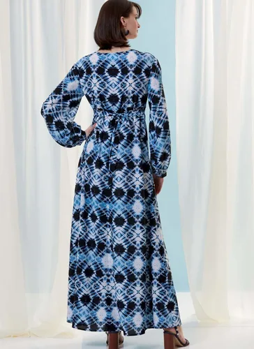Vista 7 de Vogue Patterns V9311OSZ Vestido de señorita, 6-8-10-12-14-16-18-20-22, rojo