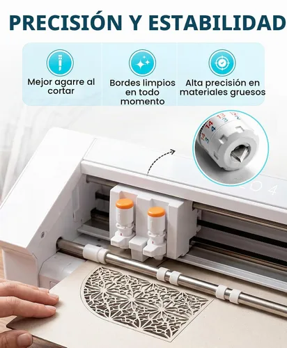 Vista 4 de Cuchillas Kraft de Silhouette Cameo 2mm - Paquete de 2 unidades Cuts Chipboard, Leather, Foam - Cameo 4 Blade Compatible with Cameo 3, Portrait 2