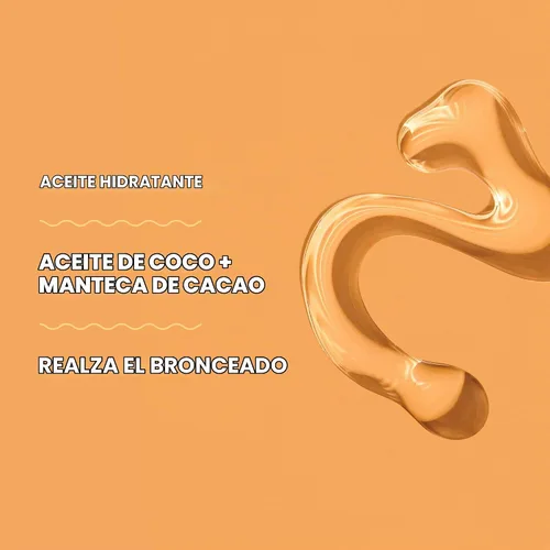 Vista 5 de Hawaiian Tropic Aceite de bronceado oscuro, 8 onzas líquidas Aceite corporal hidratante con manteca de cacao, potenciador de bronceado, 8 onzas