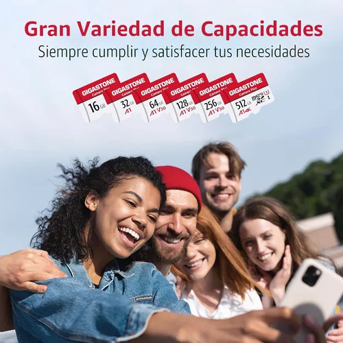 Vista 7 de GIGASTONE - Tarjeta Micro SD de 1 TB, Camera Plus, GoPro, cámara de acción, aplicación A1 Run para smartphone, compatible con Nintendo-Switch, 150