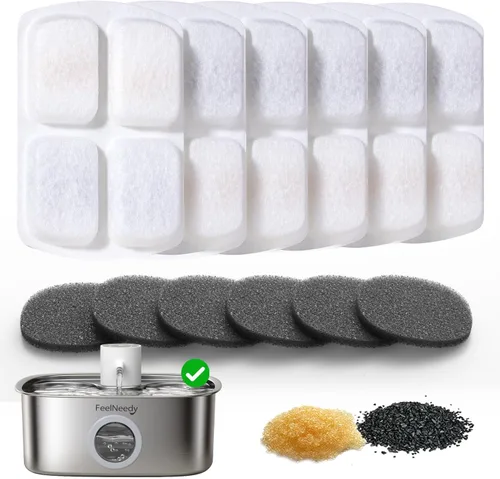 Vista 10 de Fuente de agua inalámbrica para perros, fuente de agua operada por batería de 5000mAh para perros, fuente de agua de acero inoxidable para gatos