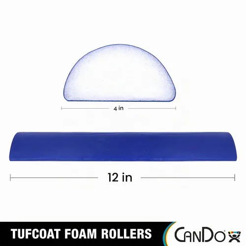 Vista 2 de Rodillo de espuma CanDo 30-2235 PE, con acabado TufCoat, redondo, 4" x 36", azul, 1