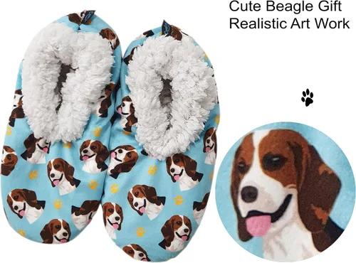 Vista 2 de Chihuahua - Pantuflas súper suaves para mujer talla única pantuflas acogedoras de casa parte inferior antideslizante perfectas para regalos