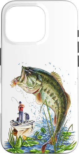 Vista 20 de Fishing Graphic Large Mouth Bass Fish - Fisherman Case for iPhone 17