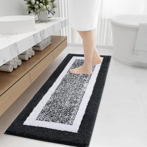 Vista 84 de OLANLY Alfombras de baño 24x16, tapetes de baño extra suaves y absorbentes de microfibra, antideslizantes, lavables a máquina, secan rápido