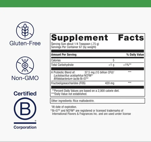 Vista 4 de Metagenics UltraFlora Synergy - Probióticos en polvo - Probiótico ultra flora - para la salud inmunológica y apoyo digestivo* - Sin OMG - Sin gluten