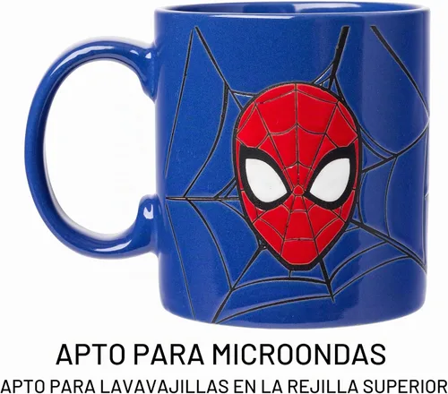 Vista 3 de Silver Buffalo Marvel Spider-Man Wax Resist, taza de cerámica, 20 onzas