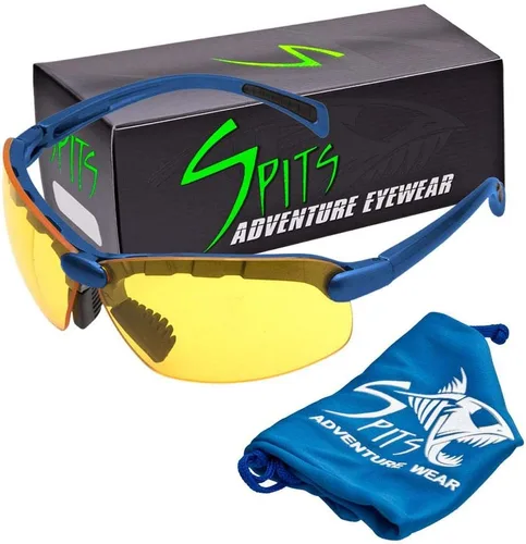 Vista 17 de Spits Eyewear Gafas de seguridad bifocales o inferiores de caza con varias opciones de lente y marco azul (blue frame)