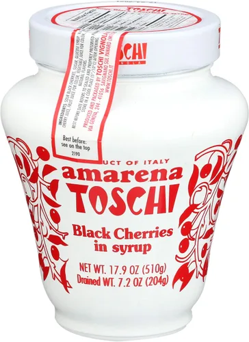 Vista 4 de Amarena Toschi - Cerezas negras italianas en almíbar, 17.9 onzas