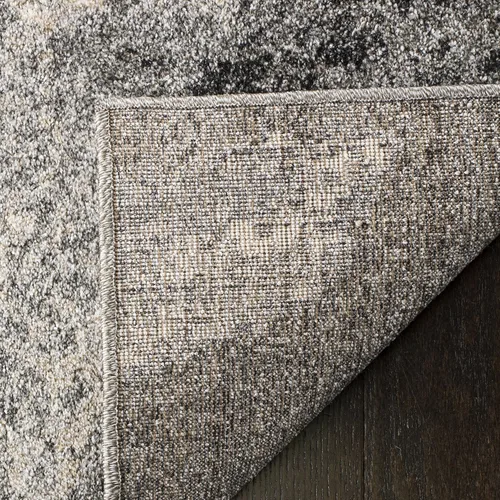 Vista 7 de SAFAVIEH Retro Collection - Alfombra de acento de 2'3" x 5', gris y marfil, diseño abstracto moderno, sin desprendimiento y fácil cuidado, ideal