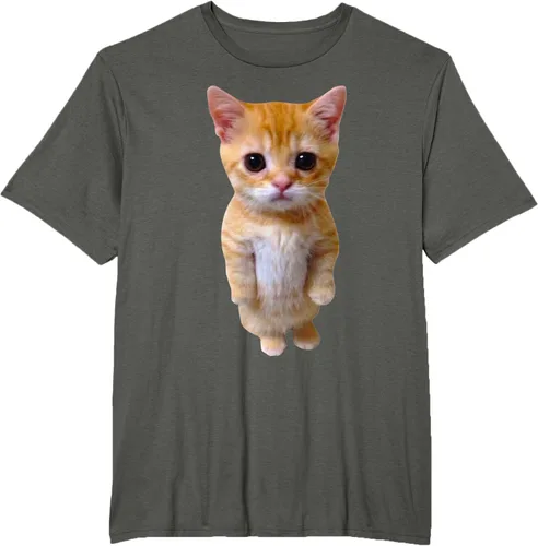 Vista 5 de El Gato Meme Sad Crying Cat Munchkin Kitty Meme Camiseta de moda Small Negro