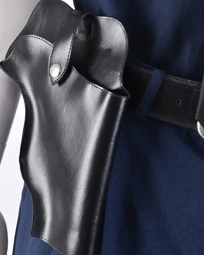 Vista 6 de Haikyuu - Uniforme de policía de manga corta para hombre, disfraz de Halloween con gorra