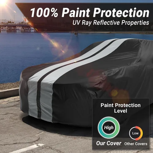 Vista 3 de iCarCover Funda de coche personalizada para Chevy Aveo Hatchback (2004-2018), impermeable, para todo tipo de clima, lluvia, nieve, UV, protector