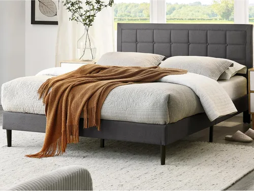 Vista 13 de Classic Brands Mornington - Base de cama y cabecera tapizadas