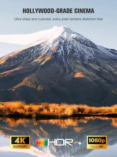 Vista 8 de 【Google TV con Licencia Oficial】Proyector Inteligente 4K con WiFi y Bluetooth, Proyectores para Exteriores VOPLLS con Dolby