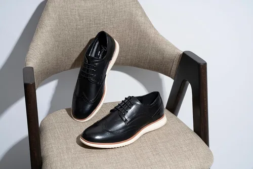 Vista 9 de Jousen Zapatos de vestir para hombre Brogue Formal con cordones Oxfords