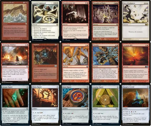Vista 4 de Elite Commander Land Destruction Deck - Jeskai - Rojo Azul Blanco - EDH - Numot, The Devastator - 100 cartas - Magic The Gathering Deck - Muy fuerte