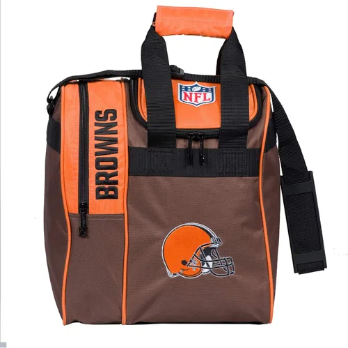 Vista 27 de KR Strikeforce Officially Licensed NFL Single Bowling Ball Tote Bag with Shoe Compartment