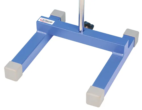 Vista 2 de Eisco Base de laboratorio "H" soporte de retorta en forma de 7.9 in x 7.9 in; 6.6 lbs
