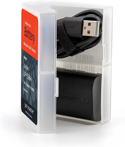 Vista 6 de ProMaster Batería de iones de litio para Canon LP-E6NH con carga USB-C