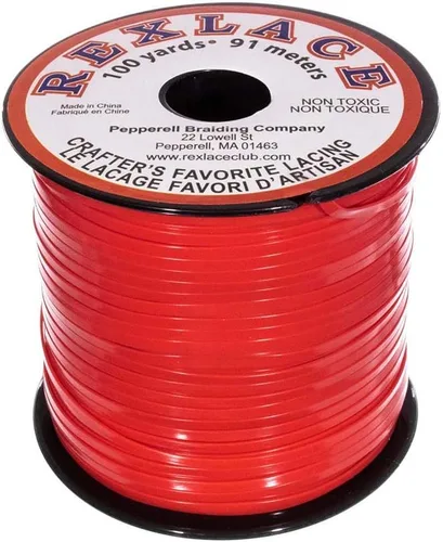 Vista 7 de Craft County Rexlace Plastic Craft Lace - Encaje para manualidades, 3/32 pulgadas (verde manzana)