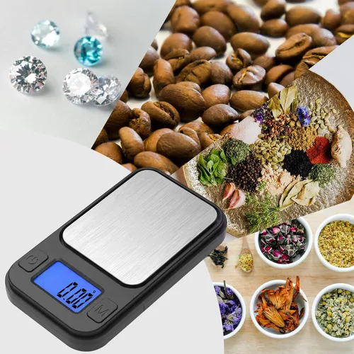 Vista 7 de Diyife Báscula de miligramo, báscula de bolsillo de alta precisión de 7.05 oz/0.0004 oz, 8 unidades con estuche de almacenamiento, báscula digital