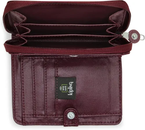 Vista 3 de Kipling Money Love, tecnología RFID anti-hacker, cartera con cierre de cremallera para mujer