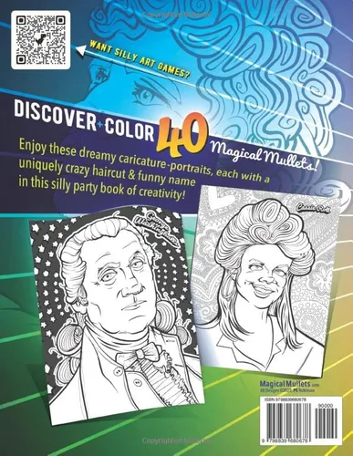 Vista 2 de Magical Mullets! Tough Look Coloring Book (Magical Mullets Coloring Books)