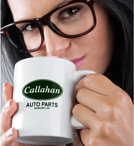 Vista 2 de 3dRose Callahan Auto Parts - Taza de cerámica, 15 onzas Blanco