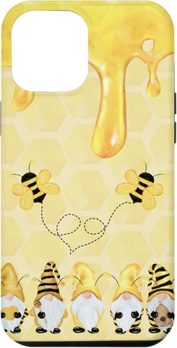 Vista 25 de Carcasa divertida para iPhone 16 con diseño de gnomos de abejorros para Halloween