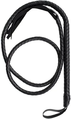 Vista 3 de TENDYCOCO Disfraz de látigo de 0.7 in a 6.6 ft, accesorios de cosplay (negro)