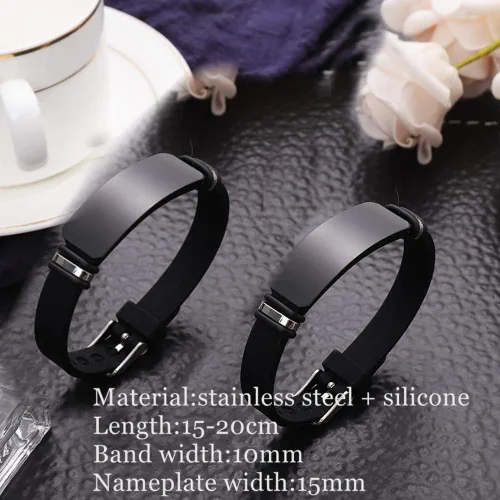 Vista 2 de Elegante pulsera masónica negra para hombres y mujeres, pulsera de silicona con logotipo de masonería para mampostería, membresía de fraternidad